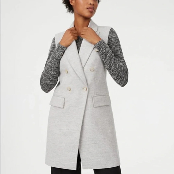 Club Monaco Selska Flannel Vest - Picture 1 of 4